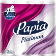 Туалетний папір Papia Platinum, чотиришаровий, 32 рулони (8690536026364)