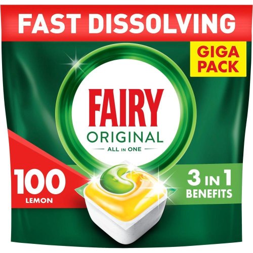 Таблетки для посудомийних машин Fairy Original All in One Lemon, 100шт (8700216237383)