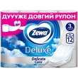 Туалетний папір Zewa Deluxe, тришаровий, 12 рулонів, білий (7322540989779)