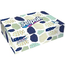 Серветки косметичні Selpak, тришарові, 70шт (8690530454781)