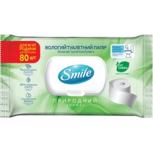 Туалетний папір Smile Family, для дорослих, з клапаном, 80шт (4823071642278)