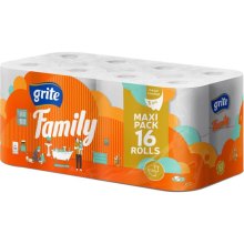 Туалетний папір Grite Family, тришаровий, 16 рулонів (4770023141115)