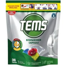Таблетки для посудомийних машин Tems, 4в1, 36шт (8697916021131)