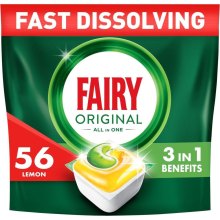 Таблетки для посудомийних машин Fairy Original All in One Lemon, 56шт (8700216237352)