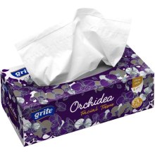 Серветки косметичні Grite Orchidea, тришарові, 100шт (4770023346138)