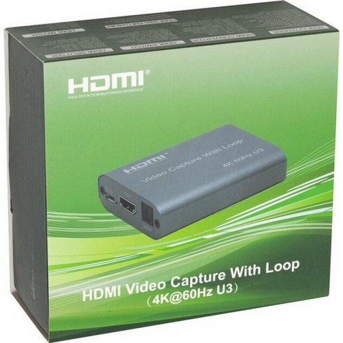 Зовнішня карта відеозахоплення PowerPlant HDMI USB3.0 4k/60hz (HDVC8)