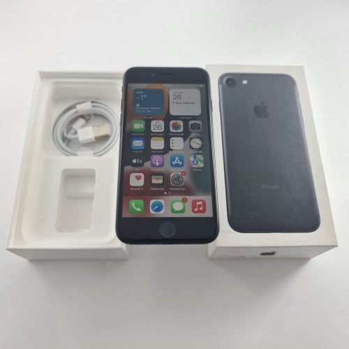 Смартфон Apple iPhone 7 128GB Black (4.7-inch, Retina HD display, Multi-Touch display with IPS technology, 1334x750 at 326 ppi, EarPods, 3D Touch, A10