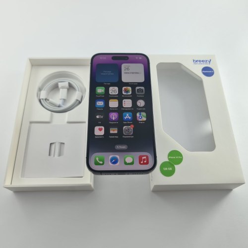 Смартфон Smartphone Apple iPhone 14 Pro 128GB Deep Purple, A2890 USED **