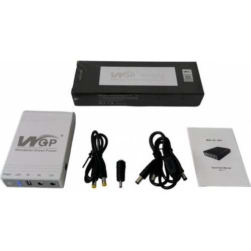 Джерело безперебійного живлення для роутера WGP Mini UPS 103 White