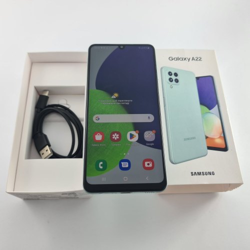 Смартфон Samsung Galaxy A22 (A225F) 64Gb Light Green (SM-A225FLGDSEK) USED **