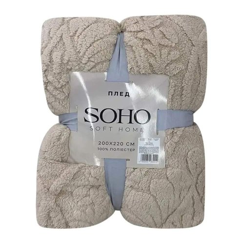 Плед SOHO, 200x220см, Rasch Cream (A120142)