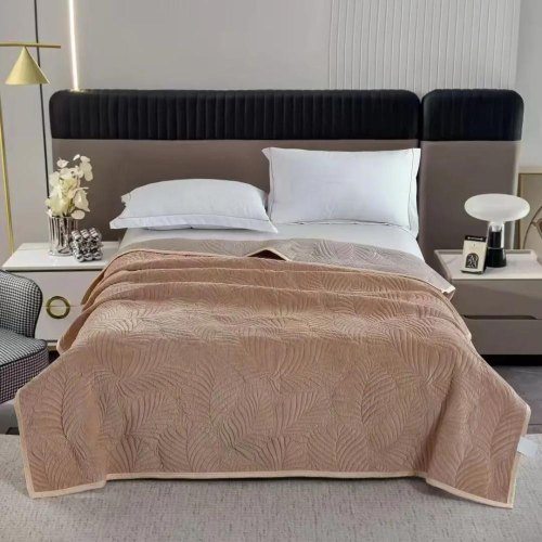 Покривало SOHO, 200x220см, VELVET Light Brown (A120081)