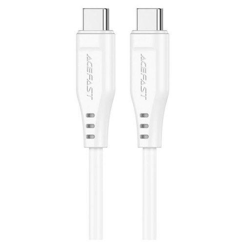 Кабель Acefast C3-03, USB 2.0, USB-C to USB-C, 1.2м, 3.0A, TPE, білий (6974316280859)