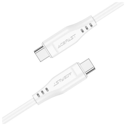 Кабель Acefast C3-03, USB 2.0, USB-C to USB-C, 1.2м, 3.0A, TPE, білий (6974316280859)