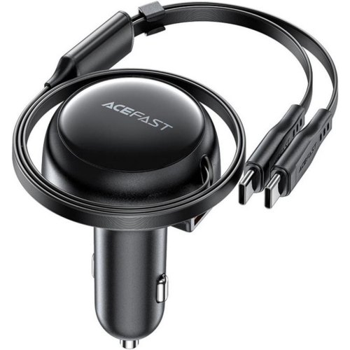 Автомобільний зарядний пристрій Acefast B13, 53W, 2в1, 3xUSB (2xUSB-C/1xUSB-A), кабель USB-C (6974316282921)
