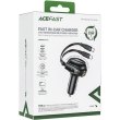 Автомобільний зарядний пристрій Acefast B13, 53W, 2в1, 3xUSB (2xUSB-C/1xUSB-A), кабель USB-C (6974316282921)