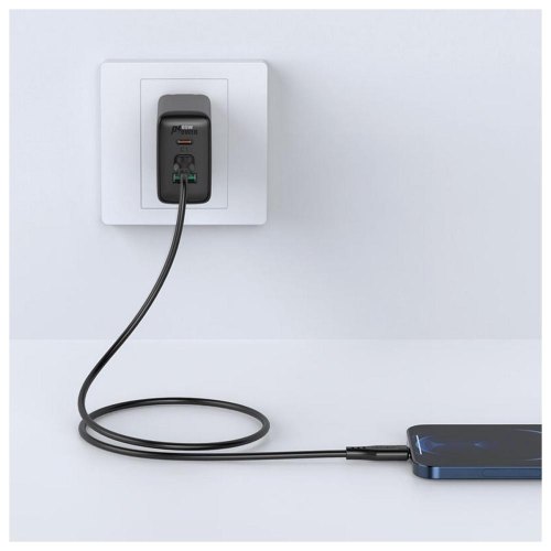 Кабель Acefast C3-01, USB 2.0, USB-C to Lightning, 1.2м, 3.0A, TPE, чорний (6974316280804)