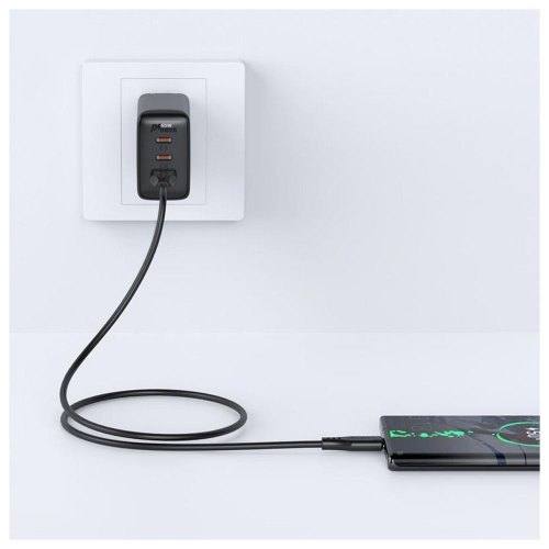 Кабель Acefast C3-04, USB-A to USB-C, USB 2.0, 1.2м, 3.0A, TPE, чорний (6974316280866)