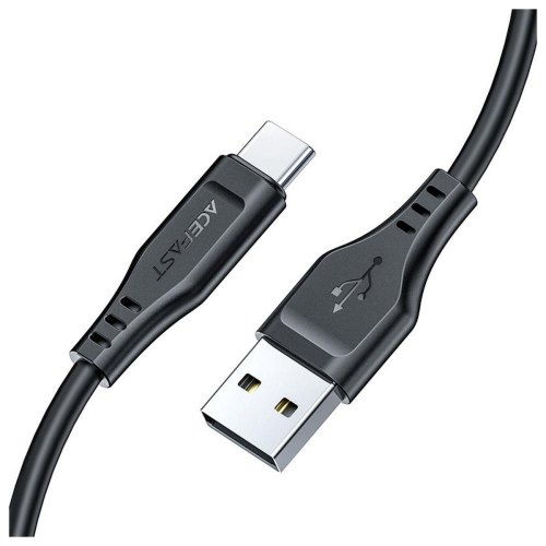 Кабель Acefast C3-04, USB-A to USB-C, USB 2.0, 1.2м, 3.0A, TPE, чорний (6974316280866)