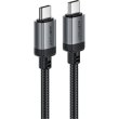 Кабель Acefast C20-03, USB 2.0, USB-C to USB-C, 1.2м, 3.0A, чорний (6974316283775)