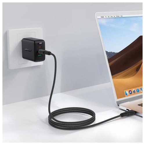 Кабель Acefast C8-03, USB 2.0, USB-C to USB-C, 1.2м, 3.0A (6974316282716)