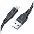 Кабель Acefast C3-02, USB 2.0, USB-A to Lighting, 1.2м, 2.4A, TPE, чорний (6974316280828)