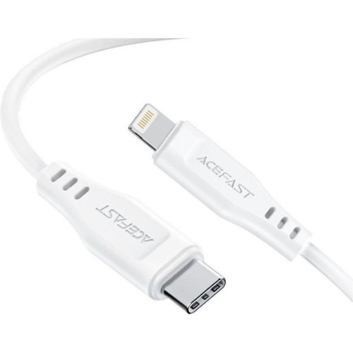 Кабель Acefast C3-01, USB 2.0, USB-C to Lightning, 1.2м, 3.0A, TPE, білий (6974316280811)