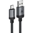 Кабель Acefast C20-04, USB-A M to Type-C M, USB 2.0, 1.2м, 3.0A, чорний (6974316283782)
