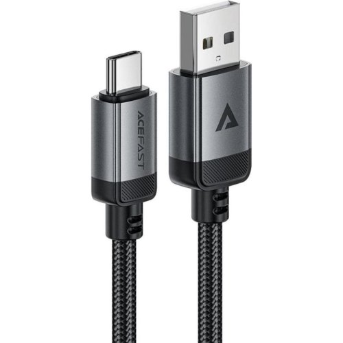 Кабель Acefast C20-04, USB-A M to Type-C M, USB 2.0, 1.2м, 3.0A, чорний (6974316283782)