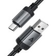 Кабель Acefast C20-04, USB-A M to Type-C M, USB 2.0, 1.2м, 3.0A, чорний (6974316283782)