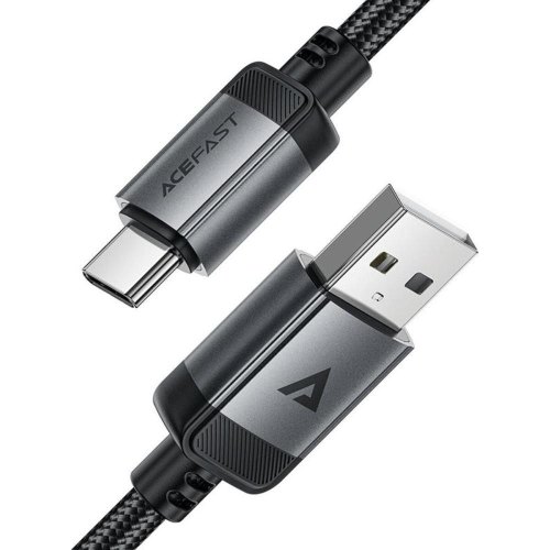 Кабель Acefast C20-04, USB-A M to Type-C M, USB 2.0, 1.2м, 3.0A, чорний (6974316283782)