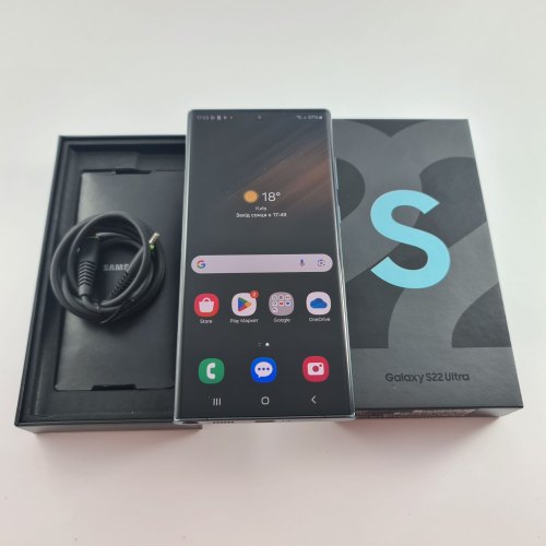 Смартфон Samsung Galaxy S22 Ultra (S908B) 256Gb Green (SM-S908BZGGSEK) USED **