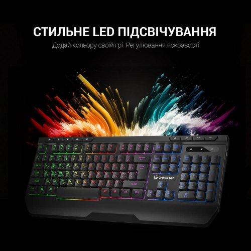 Клавіатура дротова GamePro GK550 USB Black (GK550)