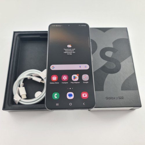 Смартфон Samsung Galaxy S22 (S901B) 128Gb Phantom Black (SM-S901BZKDSEK) USED **