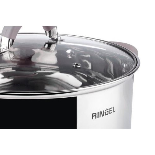 Каструля Ringel Meyer, 22см, 4.2л, нержавіюча сталь, з кришкою (RG-2008-22)