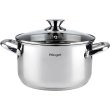 Каструля Ringel Hanover, 20см, 3.5л, нержавіюча сталь, з кришкою (RG-2005/1-20)