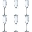 Набір келихів Luminarc Serena Line, 6шт, 200мл, для шампанського (V8479)