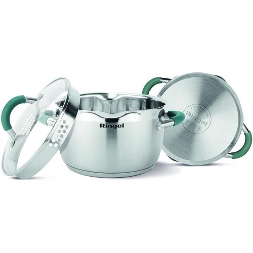 Каструля Ringel EXPERT, 18см, 2.5л, нержавіюча сталь, з кришкою (RG 2018-18)