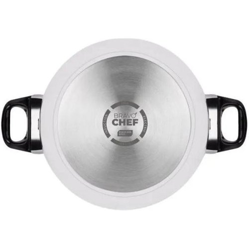 Каструля Bravo Chef, 22см, 3.5л, бакелітові ручки, з кришкою (BC-2002-22)