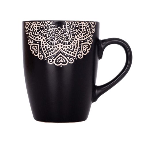 Чашка Limited Edition Kora, 330мл, кераміка, чорна (JH1471-5)