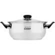 Каструля Bravo Chef, 18см, 1.6л, бакелітові ручки, з кришкою (BC-2002-18)