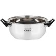 Каструля Bravo Chef, 18см, 1.6л, бакелітові ручки, з кришкою (BC-2002-18)