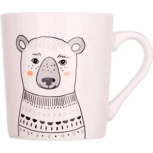 Чашка Limited Edition Teddy, 250мл, фарфор, біла (D76-L1272D)