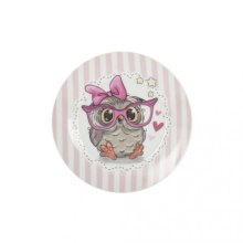 Тарілка обідня Limited Edition Owl, 18см, фарфор, кругла (YF6031-1)