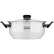 Каструля Bravo Chef, 24см, 4.5л, бакелітові ручки, з кришкою (BC-2002-24)