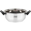 Каструля Bravo Chef, 24см, 4.5л, бакелітові ручки, з кришкою (BC-2002-24)