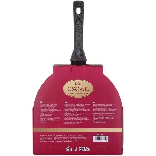 Сковорода OSCAR Nest, 28см, алюміній, антипригарне покриття, з кришкою (OSR-1100-28)