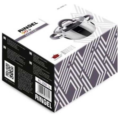 Каструля Ringel Meyer, 16см, 1.6л, нержавіюча сталь, з кришкою (RG-2008-16)