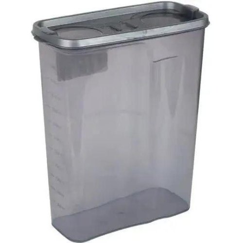 Контейнер пластиковий Violet House, для сипучих продуктів, 3.25л (0550 Transparent Black)