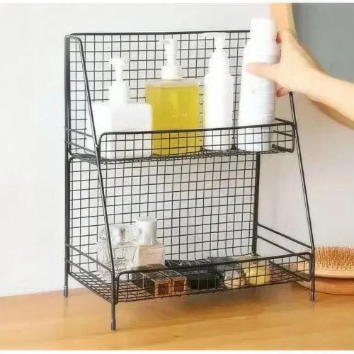 Полиця Ringel Raum, двоярусна, залізо, чорна (RG-025b)